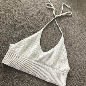 White crop top
